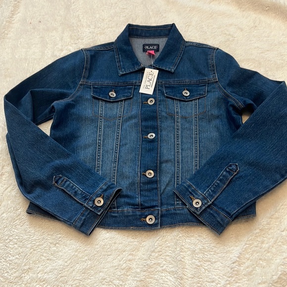 NEW Girls Size 14 Stretch Denim Jacket - Picture 1 of 5